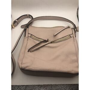 Leather Handbag, Vince Camuto Pebbled Genuine Leather Bag Crossbody Cameo Rose